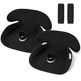 TinlyFinly 2 Pack Baby Potty Training Car Seat Protector, Waterproof Car Seat Liner for Potty Training Toilet, Baby Infant Toddler Piddle Pad Fits for Carseat, Stroller, Highchair - 2 Pack, Black
