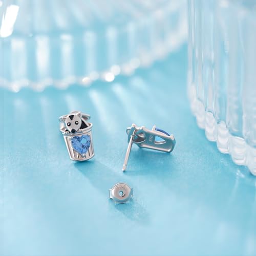 Possum Gifts S925 Sterling Sliver Opossum Stud Earrings Cute Animal Jewelry for Women2