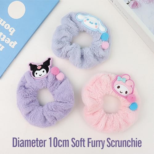 Image of Cute hair accessory set Cute headband,Various Styles of hair clips, hair cords, Hair Ties,Plush hair loop(purple)