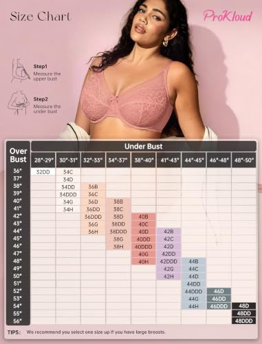 Image of ProKloud Minimizer Bras for Women Full Coverage Supportive Push Up Bra