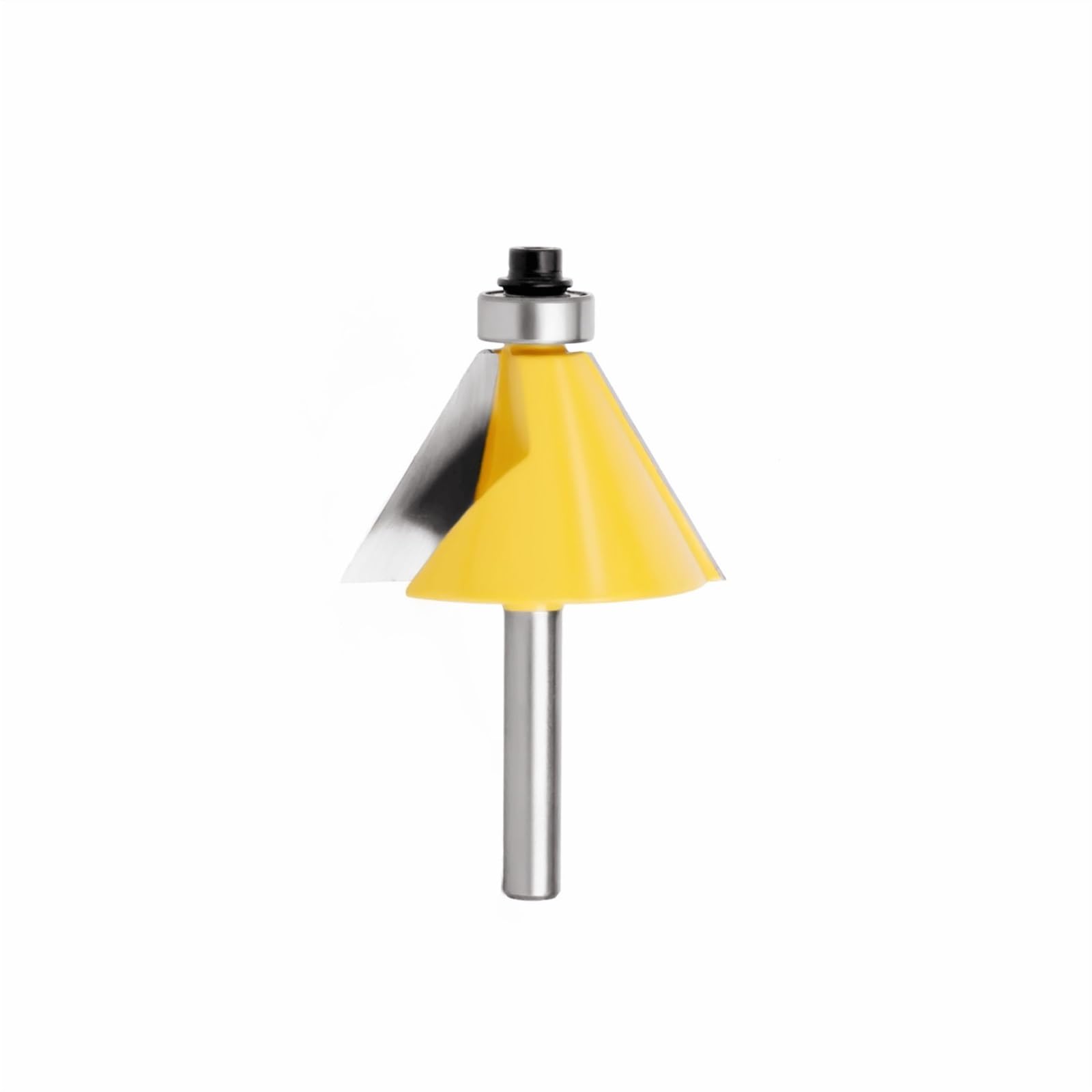1pcs Bevel Edge Forming Router Bit, 11.25/15/22.5/30/45 Degree Chamfer And Bevel Edging Router Bit 1/4-Inch Shank Carbide Two Flute Woodworking Milling Cutting Bits(Size:30 Degree)