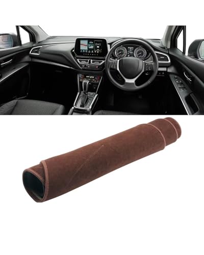 �C���X�g�������g�p�l���J�o�[ �X�Y�L�p S-�N���X MK3 2022 2023 2024 �Ԃ̃_�b�V���{�[�h�J�o�[����p�b�h�T���V�F�[�h�P�[�X�J�[�y�b�g����~�߃}�b�g�A�N�Z�T���[(B Brown RHD)