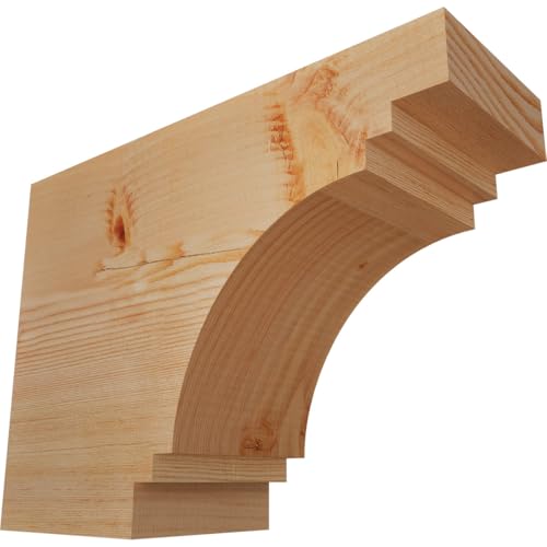 5 1/2"W x 12"H x 16"L Pescadero Smooth Rafter Tail, Douglas Fir