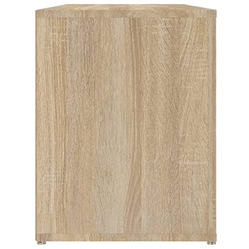 Étagère à chaussures avec 2 compartiments et surface de rangement stable en bois - 7