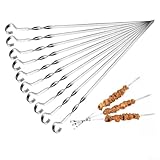 Photo Gallery fubesk spiedini per kebab, set di 20/40 spiedini in acciaio inox, 35,5 cm, piatti e riutilizzabili, per barbecue, cocktail, shish kabob, accessori essenziali per feste (20) Photo Gallery fubesk spiedini per kebab, set di 20/40 spiedini in acciaio inox, 35,5 cm, piatti e riutilizzabili, per barbecue, cocktail, shish kabob, accessori essenziali per feste (20)