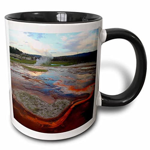 3dRose mug_17293_4 Biscuit Basin Yellowstone National Park Mug, Multicolor, 11 oz