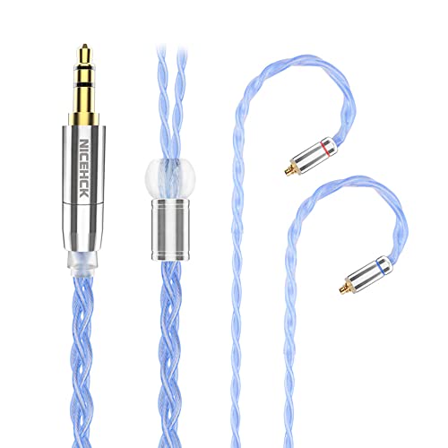 Amazon | NICEHCK BlueDay イヤホンリケーブル 銀メッキ単結晶銅OCC 6N