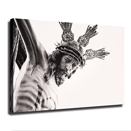 Christ The Redeemer Statue In Rio De Janeiro Poster Canvas Wall Art Decoration Living Room Kitchen Bathroom Decoration Painting Hd Printing Gift For Men Women (Framed,24×36Inch) #TOP26