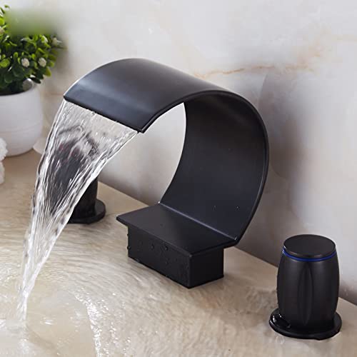 Robinet à trois trous en cuivre antique : élégance durable pour lavabo chic