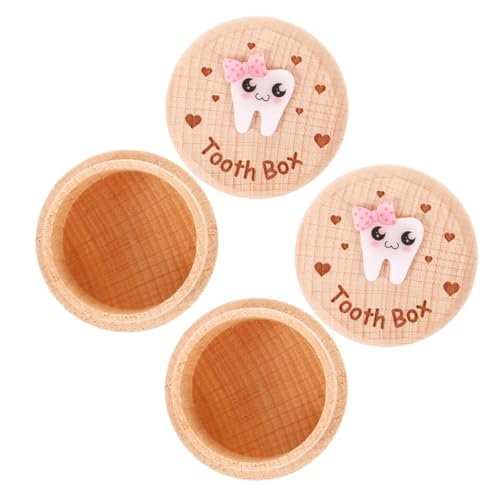 Boîte de rangement pour dents de lait souvenir de naissance lot de 2