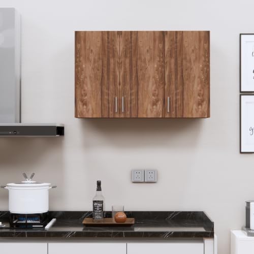 Image of SPECIALITY PANELS Door Multipurpose Storage Cabinet & Adjustable Shelf | Space Organizer | Termites Resistance | Wall Mounted for Office, Kitchen Finish (Cochwood Brown, Door 3)