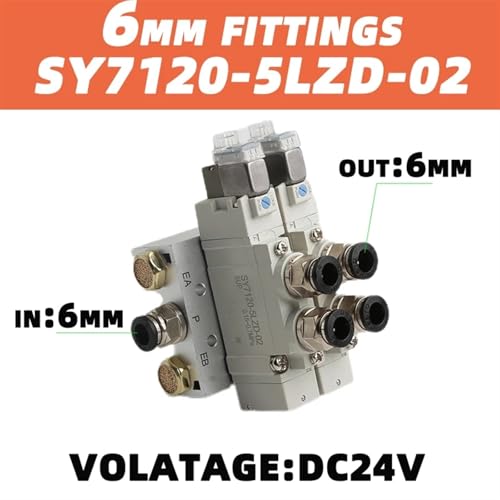 Distributeur pneumatique et électrovanne combinée SY7120 à commande électronique - 4