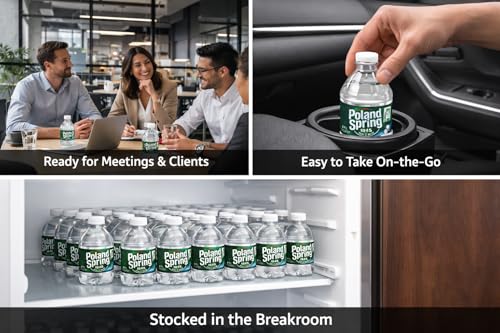Image of Poland Spring Water Bottles 24 Pack - Small Mini Bottles - Poland Spring 8 oz Bottled Water