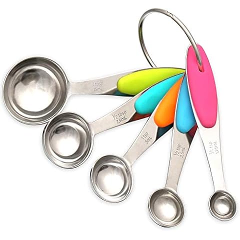 H&S Stainless Steel Measuring Spoons Set for Baking Cover