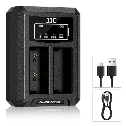 Image of NP-W126 NP-W126S Battery Charger Dual Charger Built-in USB Cable for Fujifilm X-T30 II X-S10 X-PRO3 X-Pro2 X-Pro1 X-T30 X-T20 X-T10 X-T3 X-T2 X100V X100F X-E4 X-E3 X-E2 X-E1 X-A5 X-A3 X-A2
