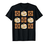 Colcha de Patchwork otoño Calabaza Bloque Acolchado otoño Acolchado Camiseta