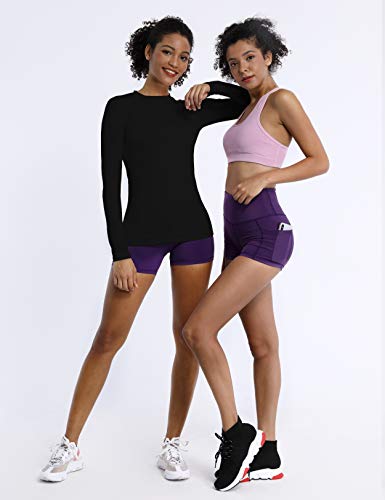 BUBBLELIME Long Sleeve UPF 50+ Sun Protection Rashguard for Women Swim Shirts Surfing Swimwear Swim Top Swimsuit4