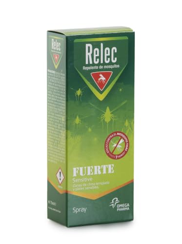 Relec Familia Spray Antimosquitos, Repelente de Mosquitos 75 ml, Sin Olor ni Alcohol, Eficaz Contra El Mosquito Tigre, Protección contra Picaduras de Mosquitos en Zonas Templadas