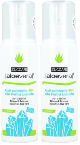 [aloevera]2 Antiodorante Pietra Liquida, 100 ml, 1 unità (Confezione da