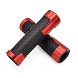 Motorcycle Grips Non Slip Rubber Bar 7/8" 22mm Motorcycle CNC Aluminum Powersports Handlebar Grips f