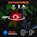 HENMI Fahrradlicht Set, Stvzo Zugelassen Rücklicht Fahrrad und Fahrradlicht Vorne,Type-C Led...