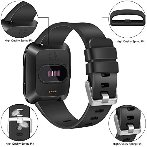 image for Meliya PACK 3 Soft Silicone Bands for Fitbit Versa 2 / Fitbit Versa/Fi