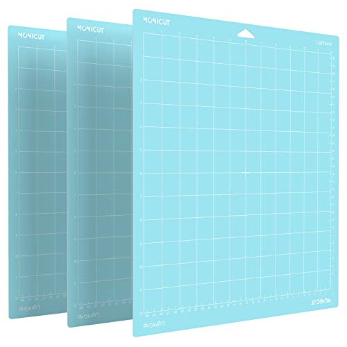 Monicut Lightgrip Cutting Mat for Cricut Maker/Explore Air 2/Air/One(3 Mats) 12