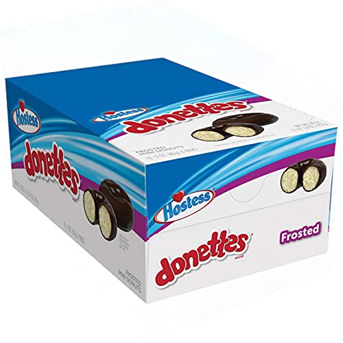 Hostess Donettes Mini Donuts, Frosted, 3 Ounce, 10 Count