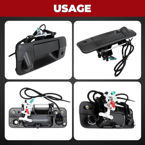 Image of Nakkaa Backup Camera Replacement Compatible with 2007-2013 Tundra Rear View Camera Tailgate Handle w /Wide-Angle Lens Backup Camera for Plug & Play Install, Replaces GAH010026