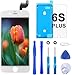 Produktbild Brinonac Für iPhone 6S Plus Display LCD Touchscreen Digitizer Ersatz Bildschirm Front Komplettes Glas mit Werkzeug und Display Schutzfolie (5,5", Weiß)
