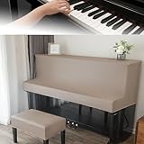 Aufrechte Klavierhülle, Ledermaterial, halbe Haube, leicht zu demontieren, passend für Klaviere mit einer Länge von 140–160 cm, Höhe 112–135 cm, mehrere Farboptionen
