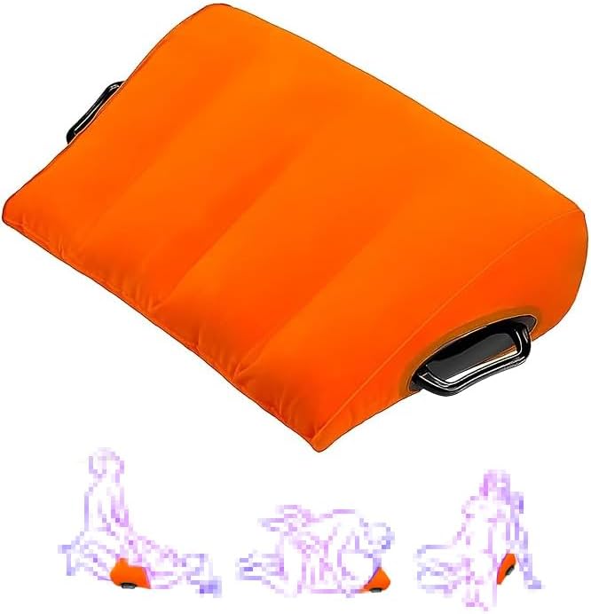 Upgrade Sex Pillow Position Cushion for Couple,Sex Furniture for Bedroom Triangle Inflatable Ramp Positioning for Deeper Position Support Pillow Men Women Couples Sweater EO-0I