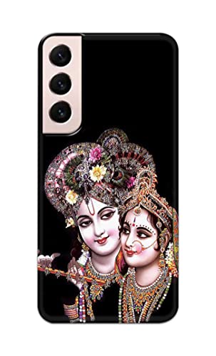 Image of PRINTFIDAA� Printed Hard Back Cover Case for Samsung Galaxy S22 Plus 5G | S22+ 5G Back Cover (Radha Krishna) -2808