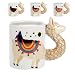 Color Changing Llama Mug - 3D Ceramic Lama Coffee Mugs. Novelty Alpaca llama gifts. Perfect Holiday or Birthday Gift for Llama lovers. Great Kitchen, Office or Bedroom Decor. Makes A Great Cup of Tea