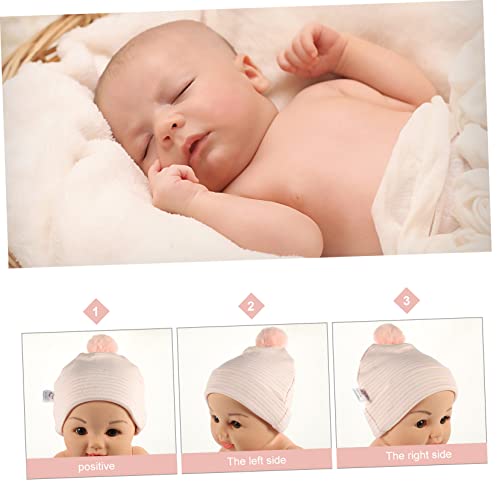 Newborn Hat Cute Ears Soft Cotton Boy Girl Warm Hat for Boys Girls Lightweight Breathable for Spring Autumn Adorable Design for Months Pink2