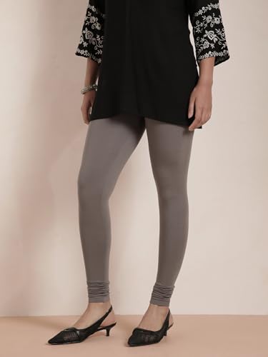Image of TWIN BIRDS Tailored Cut and Classic Fit Super Stretchable Elastane Fabric Churidar Leggings for Women