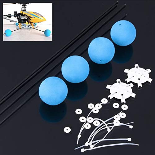 Parts & Accessories Landing Training Kit Gear for Blade 400 Trex 450 500 RC Helicopter Sponge Balls - (Color: Blue)