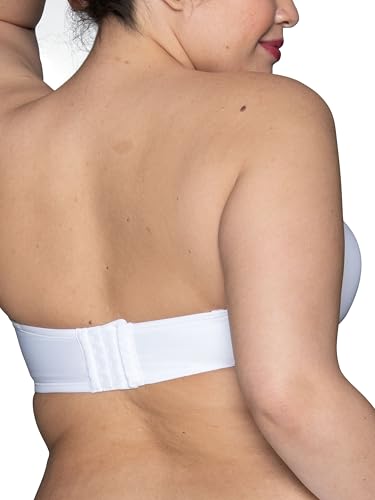 Image of Vanity Fair Women's Beauty Back Smoothing Strapless Bra, 4-Way Stretch Fabric, Lightly Lined Cups up to H