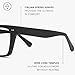 LOOK OPTIC Cosmo Reader - Stylish Unisex Ultra-lightweight Reading Glasses with Scratch-Resistant, Prescription-Quality Lenses (Full Magnification - Not Progressives) 2.00, Black