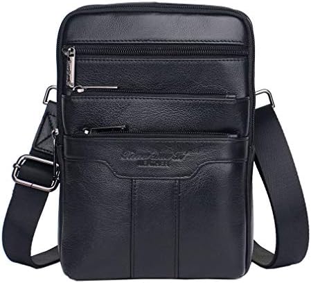 Xieben Vintage Leather Shoulder Messenger Bag for Men Travel Business Crossbody Pack Wallet Satchel Sling Chest Bags