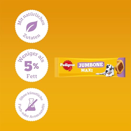 Pedigree Jumbone Riesenknochen Groß Rind & Geflügel Geschmack Hundesnack 12 x 1 Stück