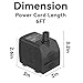 Knifel Submersible Pump 200GPH Ultra Quiet with Over Heating Protection 5.2ft High Lift for Fountains, Hydroponics, Ponds, Aquariums & More…
