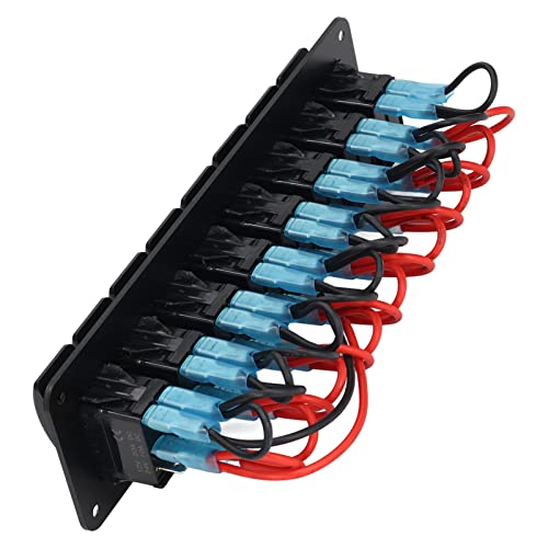 Tableau interrupteurs 8 gangs en plastique durable ABS PC pour environnement marin