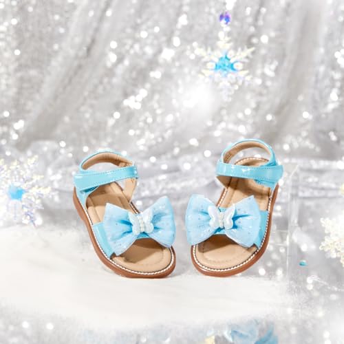 Image of Otter MOMO Girls Open Toe Princess Flat Sandals with Comfort Sole Summer Sandals