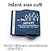 Universal NIBP PU Cuff for Infant 10-19cm, Single Tube Reusable Replacement Blood Pressure Cuff, No Connector