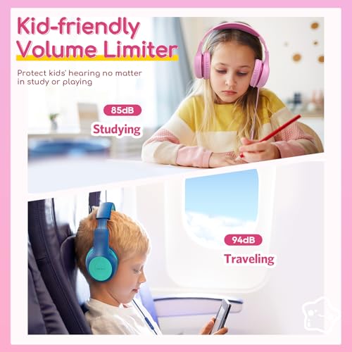Image of EarFun K1 Kids Headphones Wired with Mic, Volume Limit Headphones for Kids
