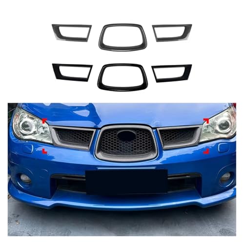 Rejilla frontal negro brillante para parachoques de Subaru Impreza WRX STI 2