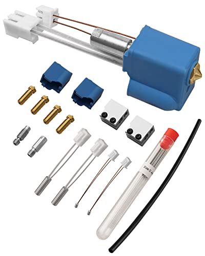 GUZIKO Kit Extrusor De Impressora 3D Adequado Para Artillery Sidewinder X1 X2 Com Bloco De Aquecimento De Meias De Silicina, Todos Os Bicos De Garganta De Metal