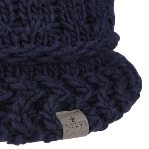 Miniatura 6 de Lierys Gorro De Punto Classico Mujer - Made In Germany Sombreros Cloché Sombrero Invierno Otoño Invierno - Talla Única Azul Oscuro