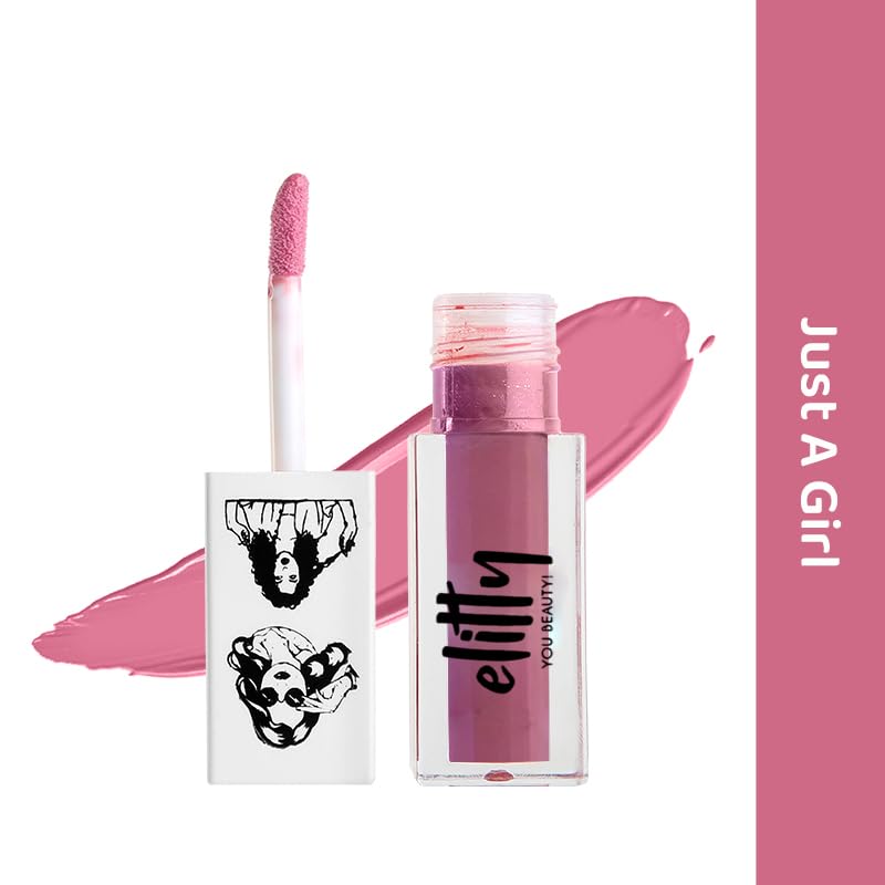 Image of Elitty Liquid Matte Lipstick | Transfer proof, Smudgeproof & Lightweight | Just A Girl (Mauve)- 4 ML